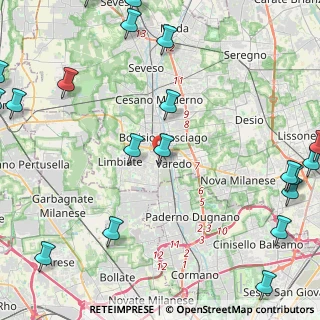 Mappa Via Carso, 20814 Varedo MB, Italia (6.7745)