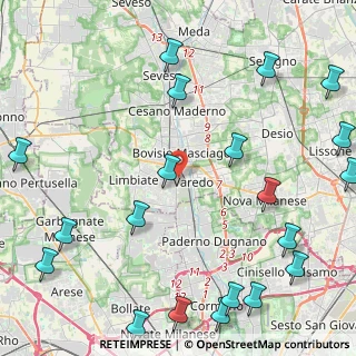 Mappa Via Carso, 20814 Varedo MB, Italia (6.2185)