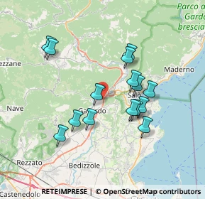 Mappa Via del Marinaio, 25089 Villanuova sul Clisi BS, Italia (6.46467)