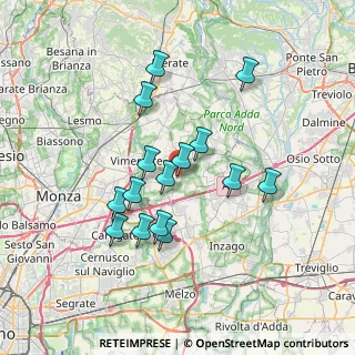 Mappa Via Carlo Porta, 20876 Ornago MB, Italia (6.212)