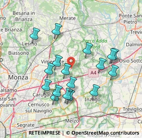 Mappa Via Carlo Porta, 20876 Ornago MB, Italia (7.00059)
