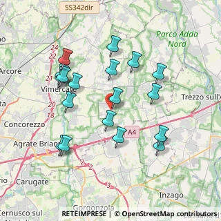 Mappa Via Carlo Porta, 20876 Ornago MB, Italia (3.70278)