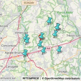 Mappa Via Carlo Porta, 20876 Ornago MB, Italia (3.21182)