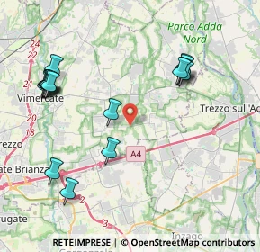 Mappa Via Roncello, 20876 Ornago MB, Italia (4.5475)