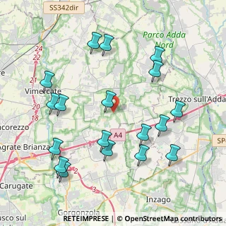 Mappa Via Roncello, 20876 Ornago MB, Italia (4.46944)