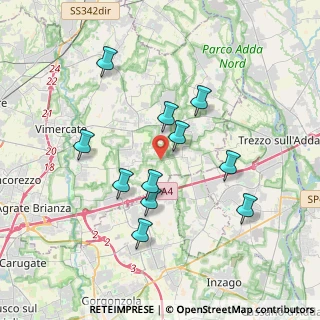 Mappa Via Roncello, 20876 Ornago MB, Italia (3.42727)