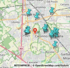 Mappa Via Luigi Garavaglia, 21042 Caronno Pertusella VA, Italia (1.62938)
