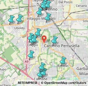 Mappa Via Luigi Garavaglia, 21042 Caronno Pertusella VA, Italia (2.23667)