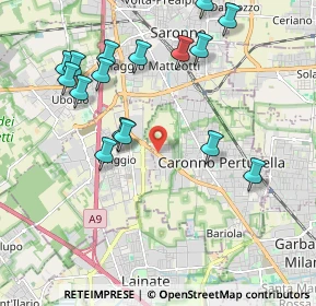 Mappa Via Luigi Garavaglia, 21042 Caronno Pertusella VA, Italia (2.19438)