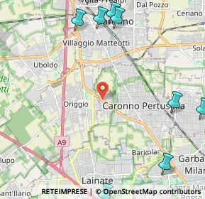 Mappa Via Luigi Garavaglia, 21042 Caronno Pertusella VA, Italia (3.38091)