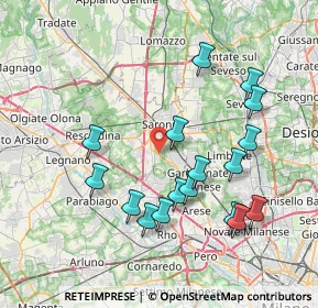 Mappa Via Luigi Garavaglia, 21042 Caronno Pertusella VA, Italia (7.77059)