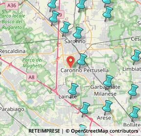 Mappa Via Luigi Garavaglia, 21042 Caronno Pertusella VA, Italia (6.236)