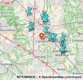 Mappa Via Luigi Garavaglia, 21042 Caronno Pertusella VA, Italia (3.22214)