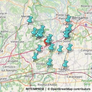 Mappa Via la Torre Pio, 20056 Trezzo sull'Adda MI, Italia (6.2675)