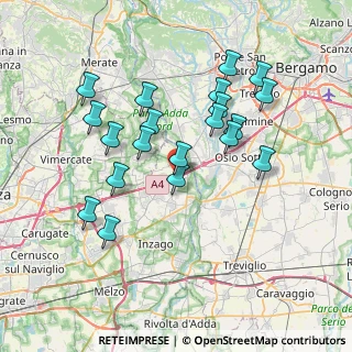 Mappa Via la Torre Pio, 20056 Trezzo sull'Adda MI, Italia (7.001)