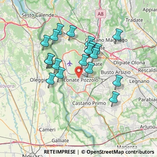 Mappa Via delle Camane, 21015 Lonate Pozzolo VA, Italia (6.604)