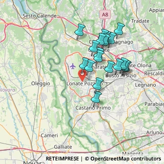 Mappa Via delle Camane, 21015 Lonate Pozzolo VA, Italia (6.68632)