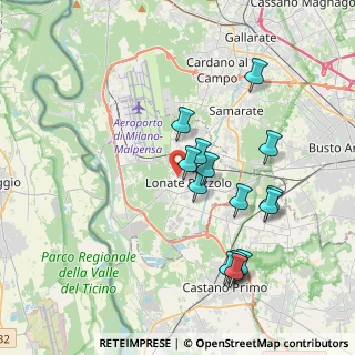Mappa Via delle Camane, 21015 Lonate Pozzolo VA, Italia (3.65714)
