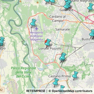 Mappa Via delle Camane, 21015 Lonate Pozzolo VA, Italia (7.11526)