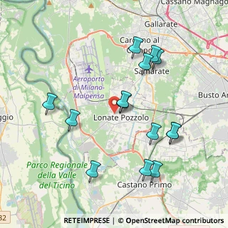 Mappa Via delle Camane, 21015 Lonate Pozzolo VA, Italia (4.03214)