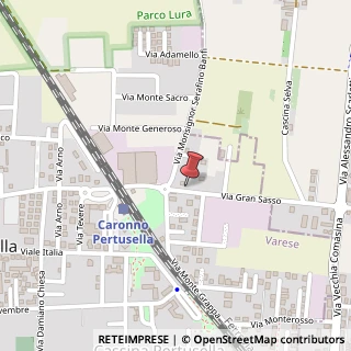 Mappa Via Gran Sasso, 43, 21042 Caronno Pertusella, Varese (Lombardia)
