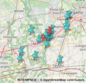 Mappa Via Isonzo, 20056 Trezzo sull'Adda MI, Italia (6.01471)