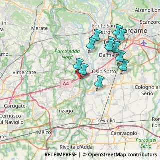 Mappa Via Isonzo, 20056 Trezzo sull'Adda MI, Italia (7.05333)