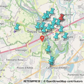 Mappa Via Isonzo, 20056 Trezzo sull'Adda MI, Italia (1.9815)