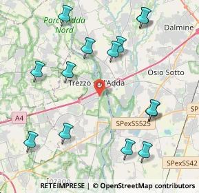 Mappa Via Isonzo, 20056 Trezzo sull'Adda MI, Italia (4.81643)