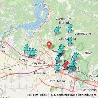 Mappa Via Santo Stefano, 25050 Rodengo-Saiano BS, Italia (7.62889)