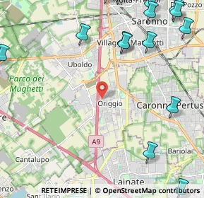Mappa Via Gran Paradiso, 21040 Origgio VA, Italia (3.29625)