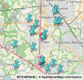 Mappa Via Gran Paradiso, 21040 Origgio VA, Italia (2.07632)