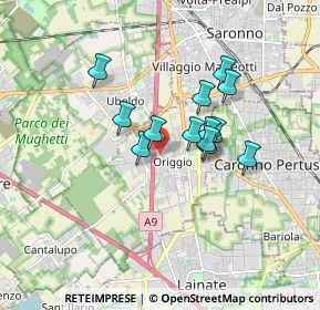 Mappa Via Gran Paradiso, 21040 Origgio VA, Italia (1.27923)