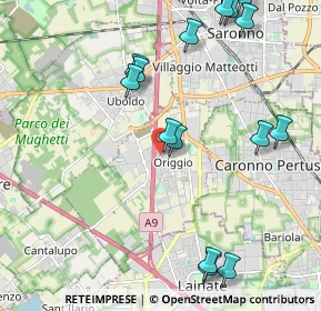 Mappa Via Gran Paradiso, 21040 Origgio VA, Italia (2.474)