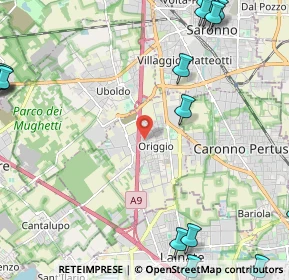 Mappa Via Gran Paradiso, 21040 Origgio VA, Italia (3.5275)