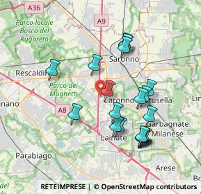 Mappa Via Gran Paradiso, 21040 Origgio VA, Italia (3.57053)