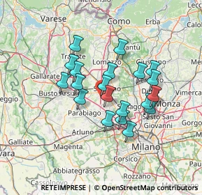 Mappa Via Gran Paradiso, 21040 Origgio VA, Italia (11.063)