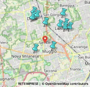 Mappa Via S. Allende, 20835 Muggiò MB, Italia (1.92917)