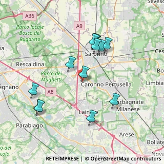 Mappa Via Repubblica, 21040 Origgio VA, Italia (3.75769)