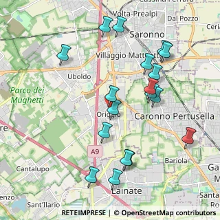 Mappa Via Repubblica, 21040 Origgio VA, Italia (2.13667)