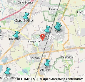 Mappa 24049 Verdellino BG, Italia (3.08727)