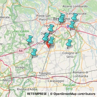 Mappa 24049 Verdellino BG, Italia (6.62091)