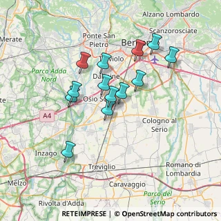 Mappa 24049 Verdellino BG, Italia (5.99231)
