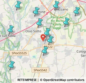 Mappa 24049 Verdellino BG, Italia (4.66364)
