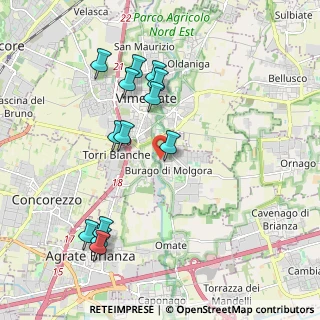 Mappa Via Primo Villa, 20875 Burago di Molgora MB, Italia (2.03538)
