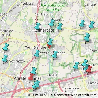 Mappa Via Primo Villa, 20875 Burago di Molgora MB, Italia (2.8935)