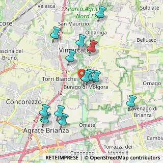 Mappa Via Primo Villa, 20875 Burago di Molgora MB, Italia (1.94615)