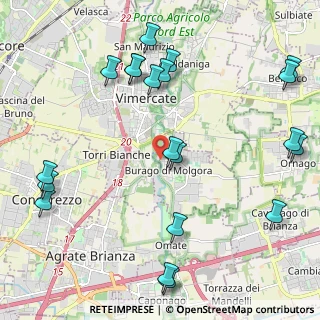 Mappa Via Primo Villa, 20875 Burago di Molgora MB, Italia (2.6905)