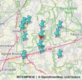 Mappa Piazza Dante, 20876 Ornago MB, Italia (3.24417)