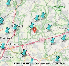 Mappa Piazza Dante, 20876 Ornago MB, Italia (6.264)